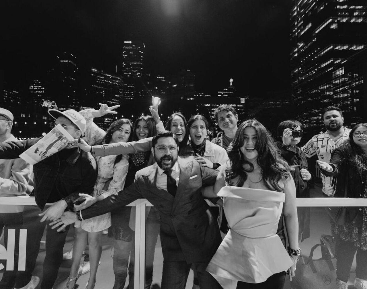 Producer Ekta Kapoor and director Karan Boolani got pictures clicked on the red carpet at TIFF 2023